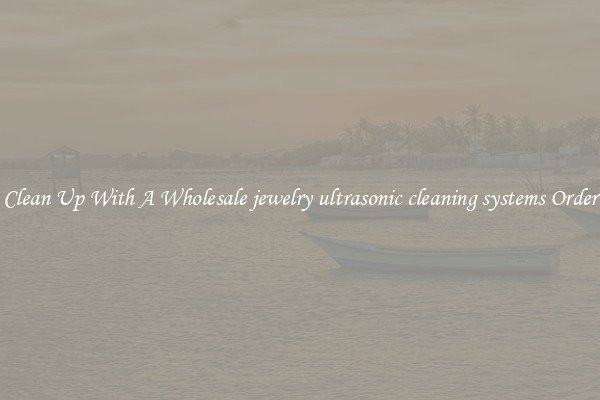 Clean Up With A Wholesale jewelry ultrasonic cleaning systems Order