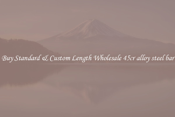 Buy Standard & Custom Length Wholesale 45cr alloy steel bar