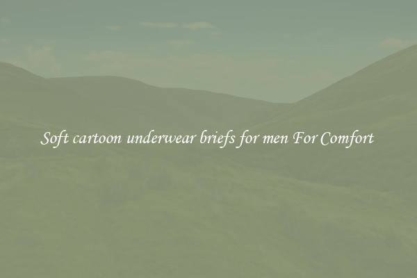 Soft cartoon underwear briefs for men For Comfort 
