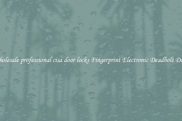 Wholesale professional cisa door locks Fingerprint Electronic Deadbolt Door 