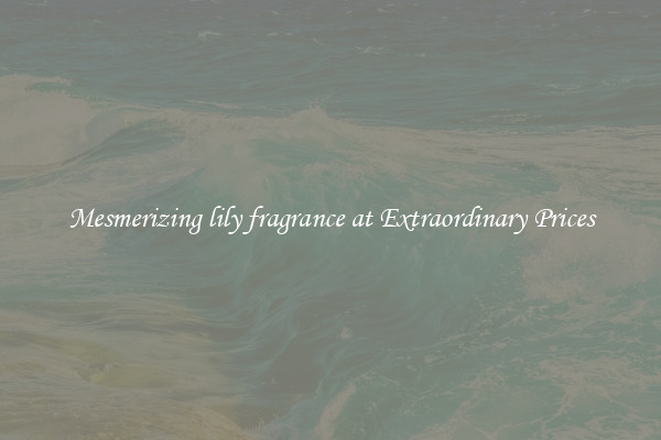 Mesmerizing lily fragrance at Extraordinary Prices