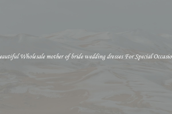 Beautiful Wholesale mother of bride wedding dresses For Special Occasions