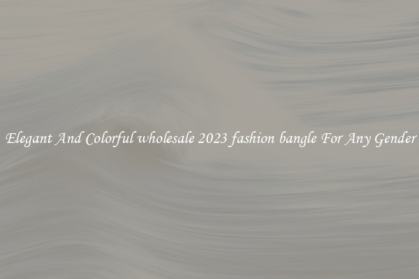 Elegant And Colorful wholesale 2023 fashion bangle For Any Gender