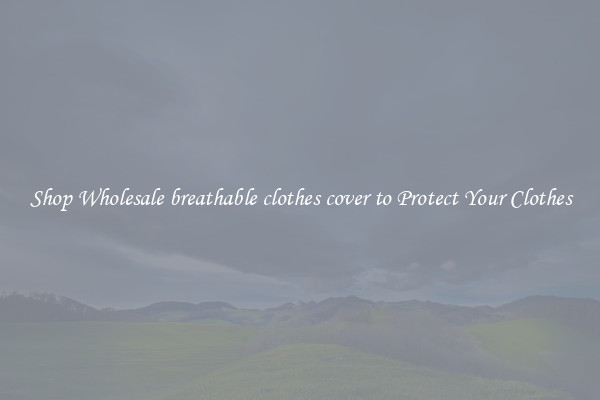 Shop Wholesale breathable clothes cover to Protect Your Clothes